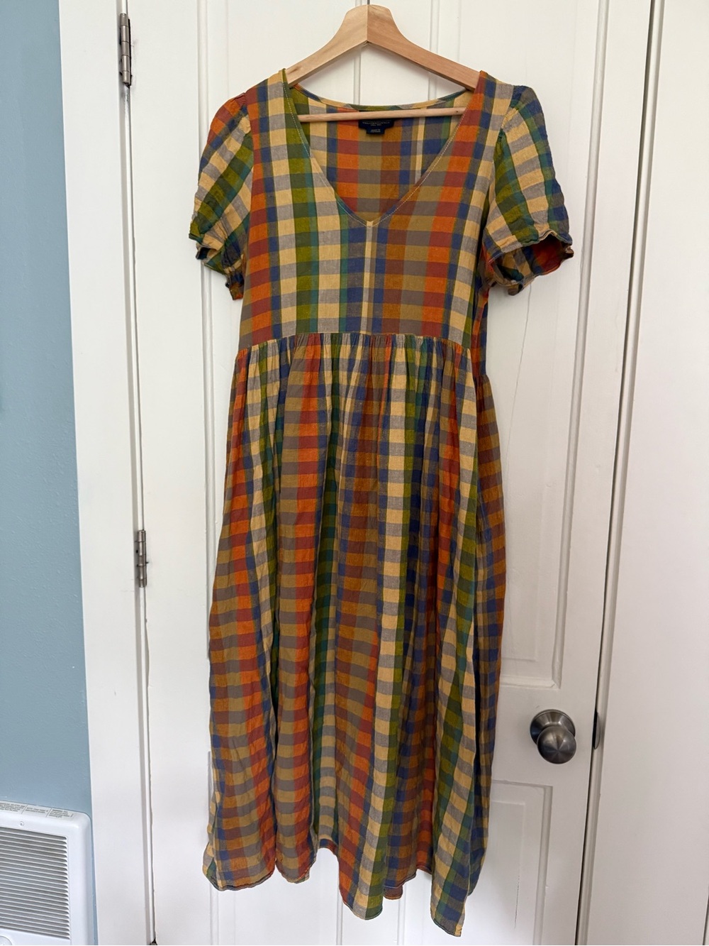 Pendleton Multicolor Plaid Maxi Dress - Mustard, Olive & Rust